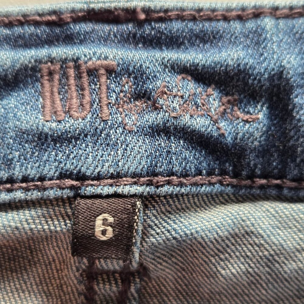 Kut from the Kloth Ankle Straight Leg Jeans Size 6 Medium Wash - Picture 11 of 13